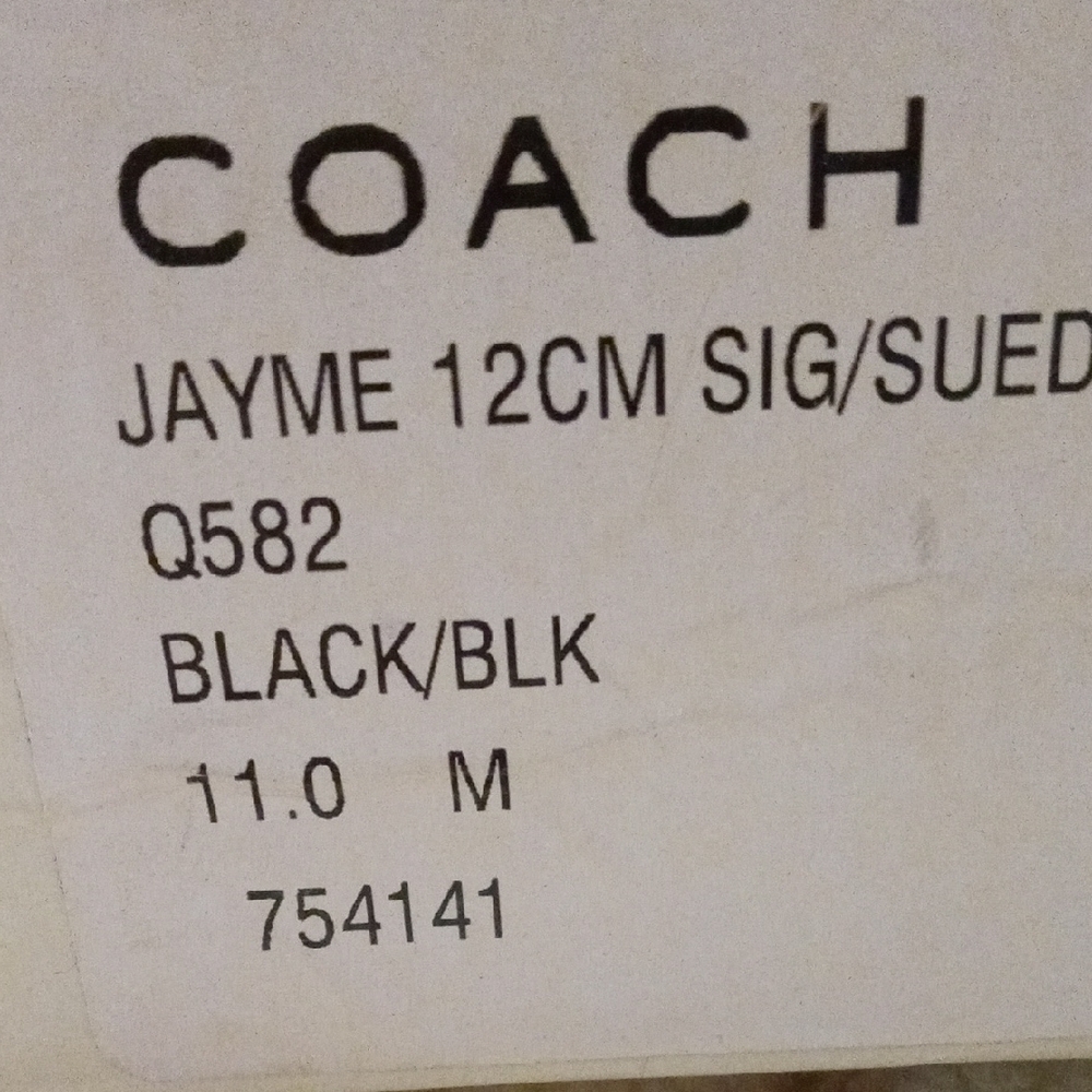 Coach Black and Silver Womens Sneakers - Picture 4 of 4